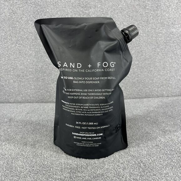 Sand + Fog TEAKWOOD Scented Hand Soap Refill 34 oz - Picture 3 of 9